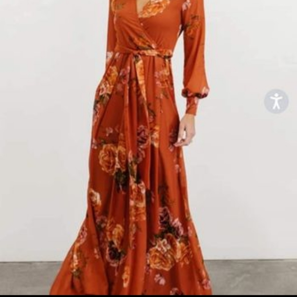 Baltic Born XXXL Lydia Maxi Dress Rust Floral New
